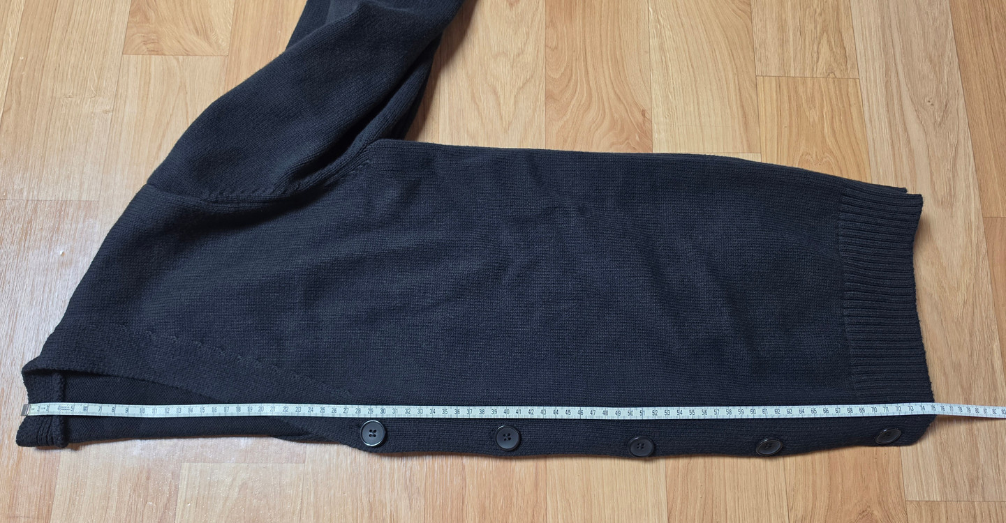 남성 블랙 니트 기본 가디건(미착용 보관)--5