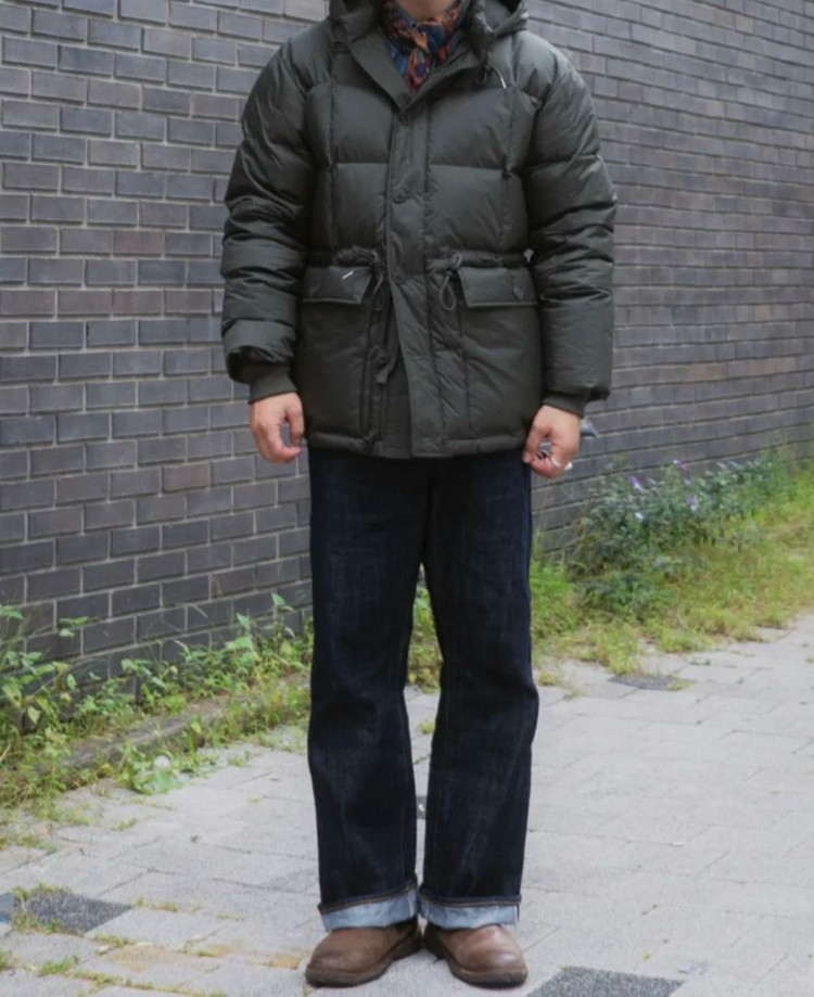 [3]아웃스탠딩 카라코람 다운 패딩 파카 올리브--1