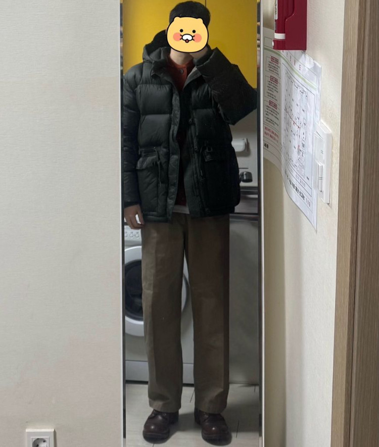 [3]아웃스탠딩 카라코람 다운 패딩 파카 올리브--2