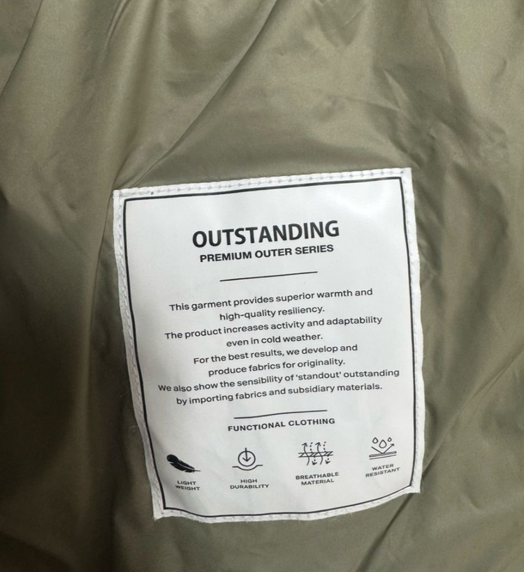 [3]아웃스탠딩 카라코람 다운 패딩 파카 올리브--7