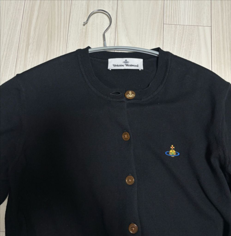 비비안 웨스트우드 베아 크루넥 가디건 블랙 s--3