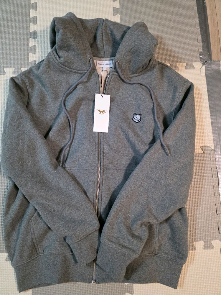 메종키츠네 후드 집업그레이L 네이비L 2벌 이미지