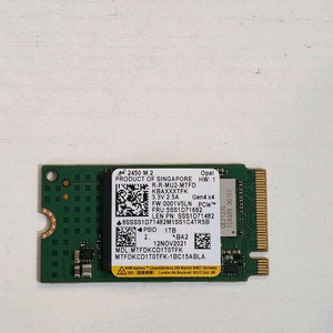 마이크론 NVMe 1TB SSD Gen4 2242사이즈 미사용 이미지
