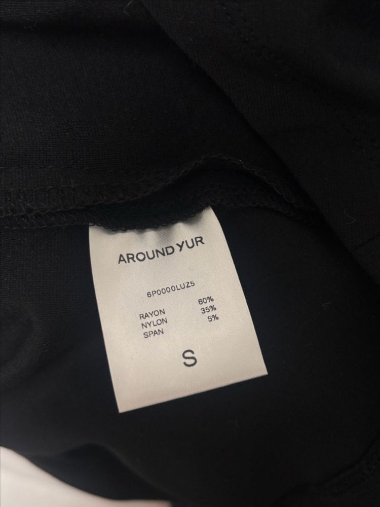 어라운드율 드레이프 티 블랙 S 이미지