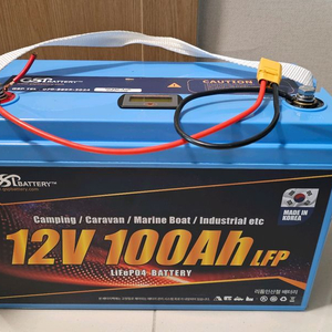 GSP 12V 100A 리튬인산철 배터리 (밧데리) + 한전 가정용 충전기 (20A) 이미지