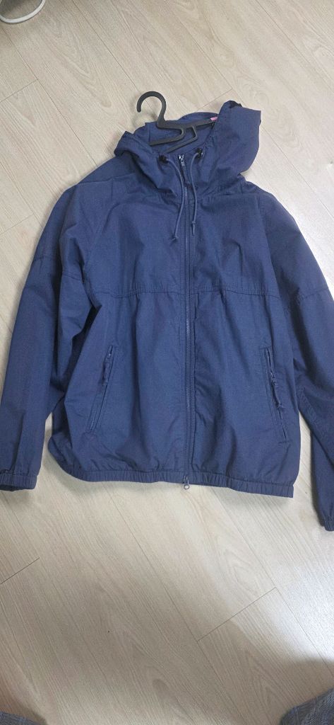 카키스 후디드 윈드 자켓 블루 3사이즈--3