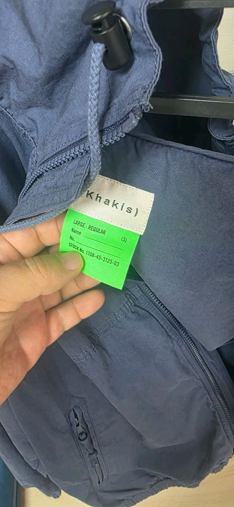 카키스 후디드 윈드 자켓 블루 3사이즈--8