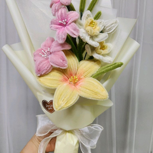 모루 꽃다발 봄꽃 이미지