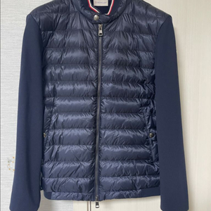 [M] 몽클레어 삼선 트리콧 유광 니트패딩 네이지 이미지