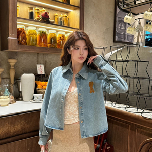 아미 드 꾀르 de Coeur 데님 여성 숏 오버셔츠