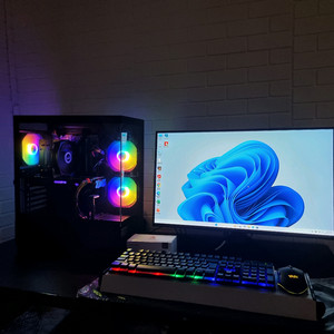 게이밍 컴퓨터 팝니다 세트 피파.롤.발로란트.옵치2.피시.PC.포토샵.팰월드.배그.스팀.편집