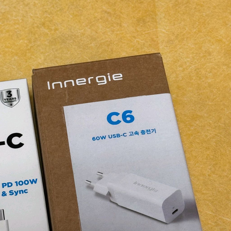 델타 이너지 C6 GaN 60W PD3.0 C타입 고속 충전기 미개봉 새상품 판매합니다.--3