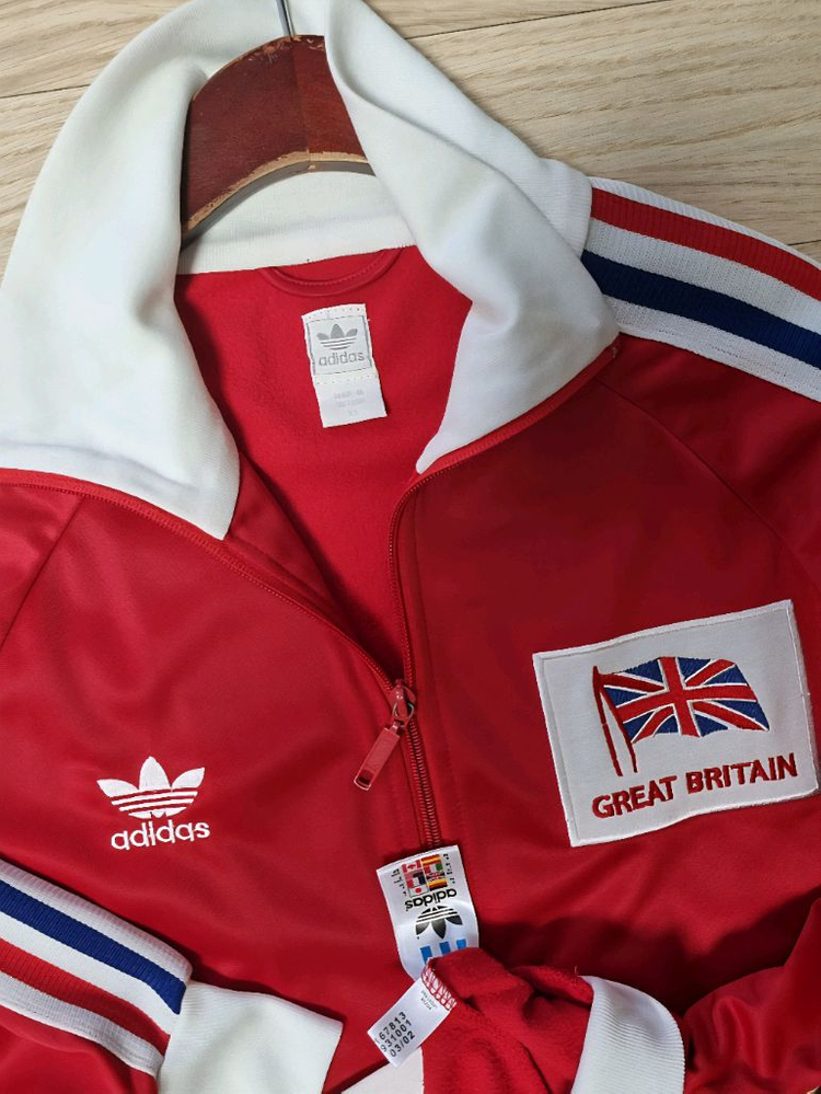 아디다스 오리지널 구형 영국 져지 트랙탑 이미지