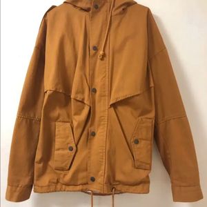 카멜 후드 야상 자켓 바막 점퍼