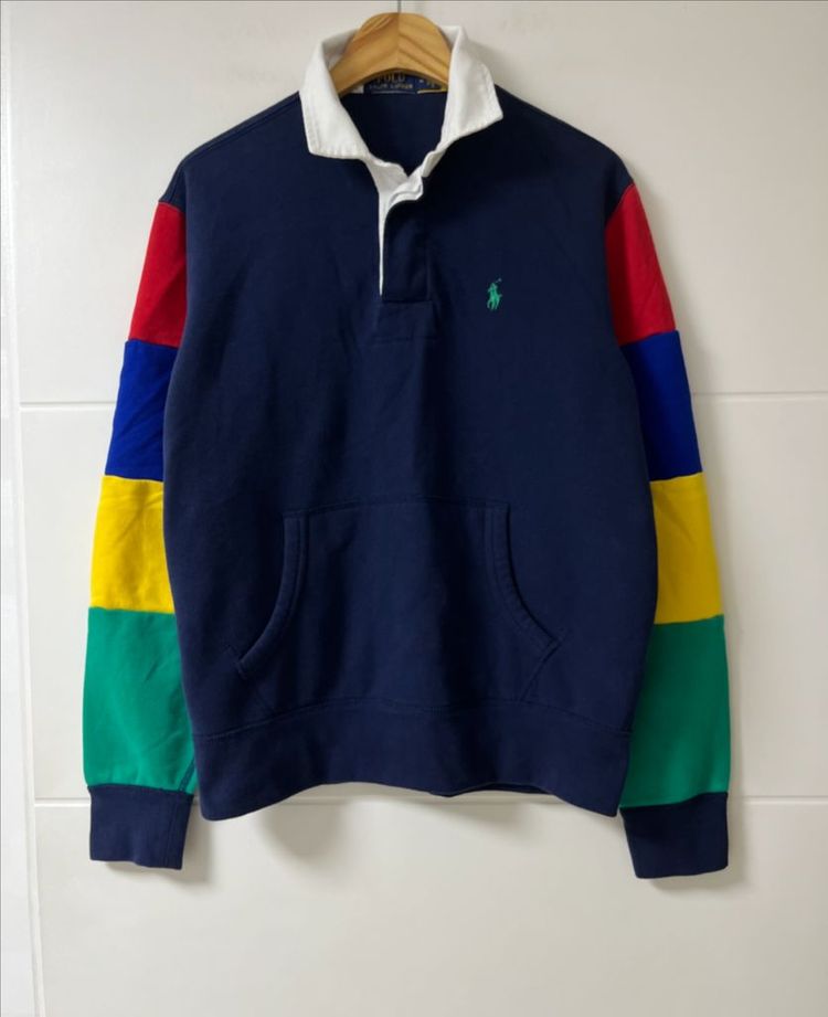 폴로 카라 맨투맨 기모 폴로 럭비티 (정품 QR 인증)--2