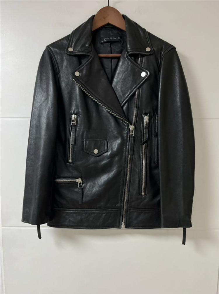 자라 라이더 가죽 자켓 양가죽 이미지