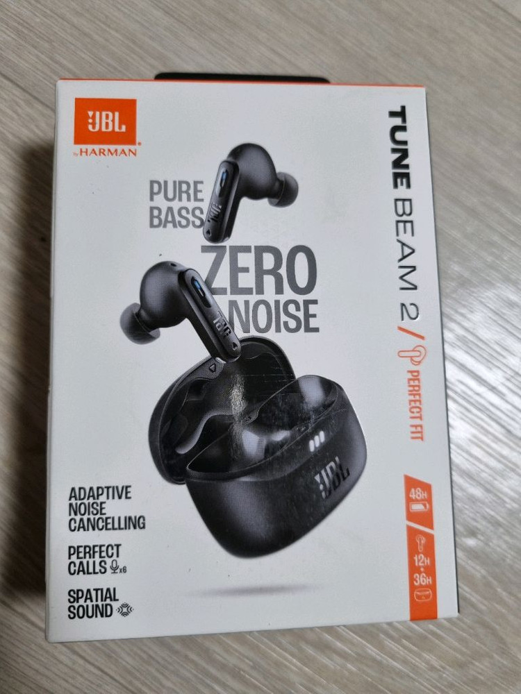 무선 이어폰 JBL tune beam2 (미개봉)--1