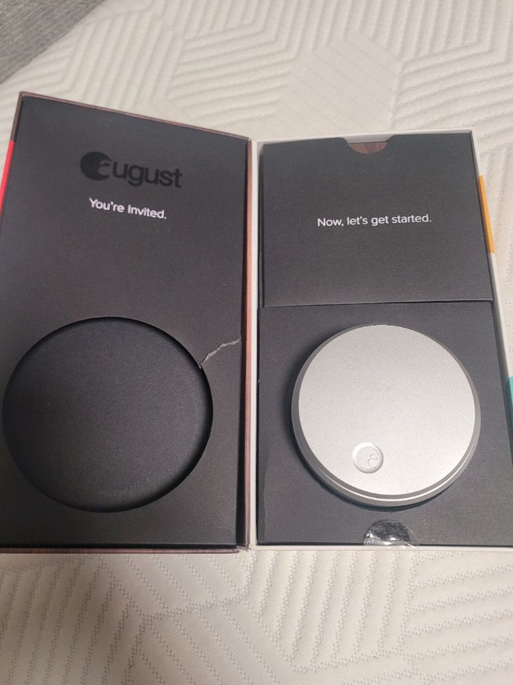August Smart Lock 스마트 도어락 실버 미사용 이미지