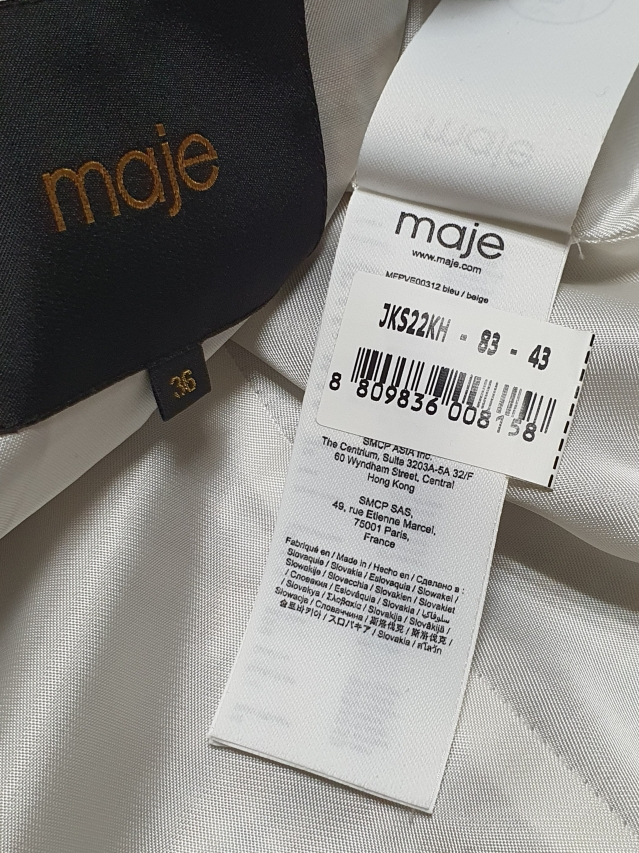 maje 마쥬 테일러드 트위드 자켓 36 사이즈 정품 사이즈 36--8