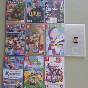 닌텐도 스포츠, fifa21, 데이브 더 다이버, 피트니스 러너, 탄광마을의 흰둥이 이미지