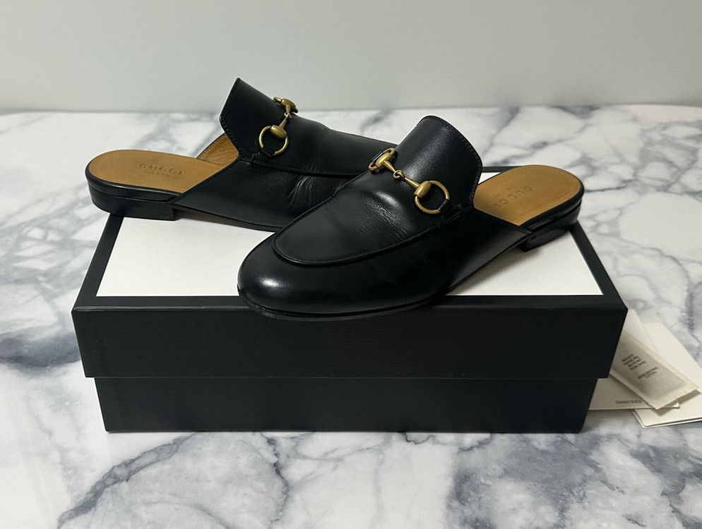 [36] 구찌 여성 홀스빗 블로퍼 슬리퍼 이미지