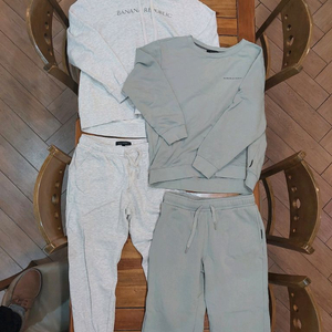 바나나리퍼블릭 여성 오버핏 L사이즈 트레이닝 세트 2벌 일괄판매 택포49,000원