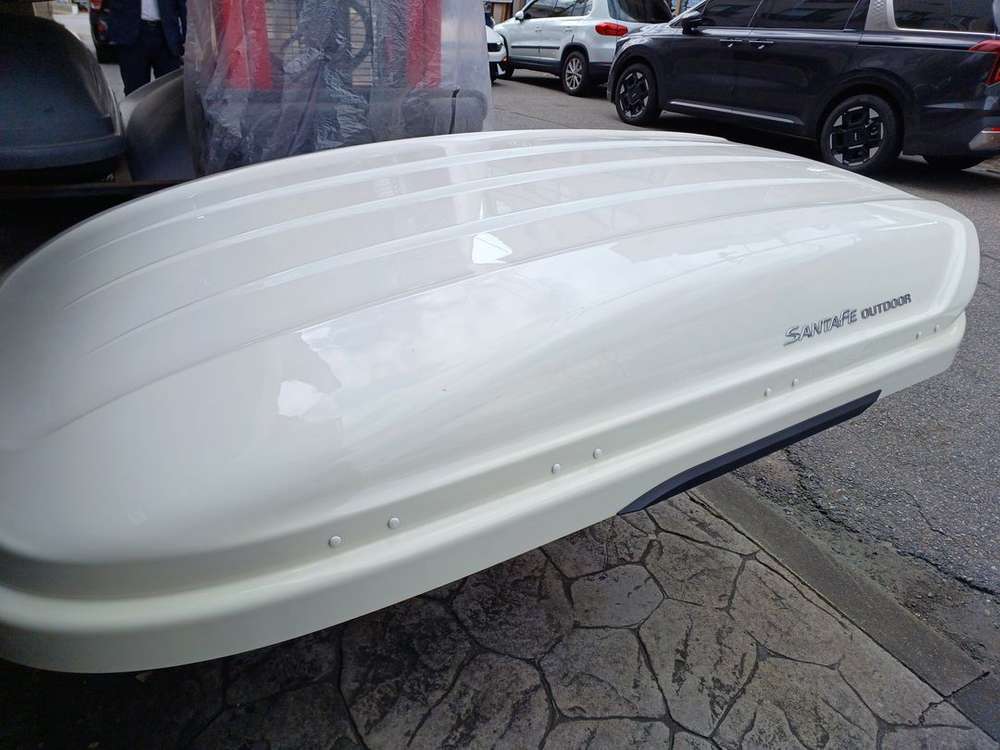 싼타페dm 코토 일체형 루프박스 화이트유광 이미지