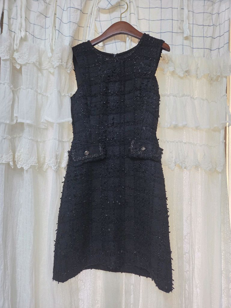 잇미샤 트위드 원피스 44 하객룩 이미지