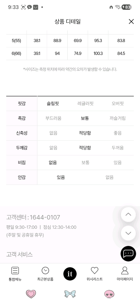 잇미샤 트위드 원피스 44 하객룩 이미지
