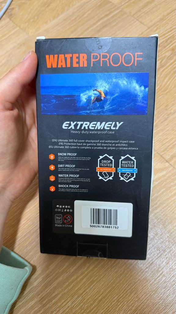 아이폰13 promax 프로맥스 풀커버 방수케이스 중고 (미개봉, 새제품) 이미지