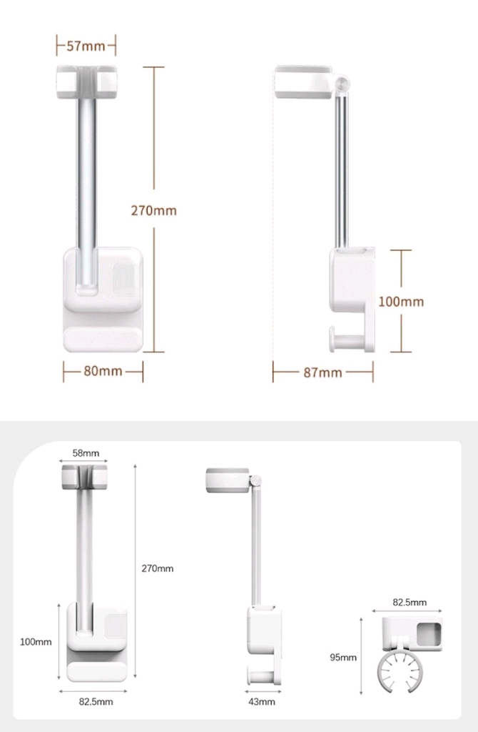드라이기 거치대 무타공 수납형 핸즈프리 새제품 팝니다--3