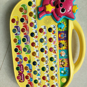 캐릭터 학습용 전자키보드 핑크퐁 교구 한글버스 이미지