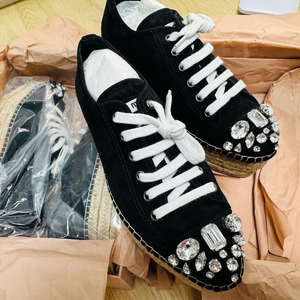 [정품] 미우미우(Miu Miu) 크리스탈 쥬얼 에스파듀 플랫폼 스니커즈 이미지