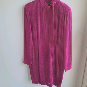 이따리아나 여성 빈티지 퍼플 진보라색 원피스 드레스 파티룩 연말 연극 무대의상