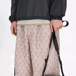 [M]유스 와이드 스트링 하프 팬츠 지오메트리핑크 youth 이미지
