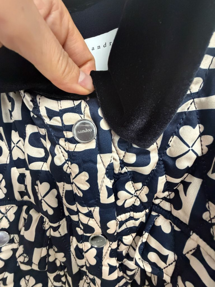 산드로 퀼팅 자켓--3