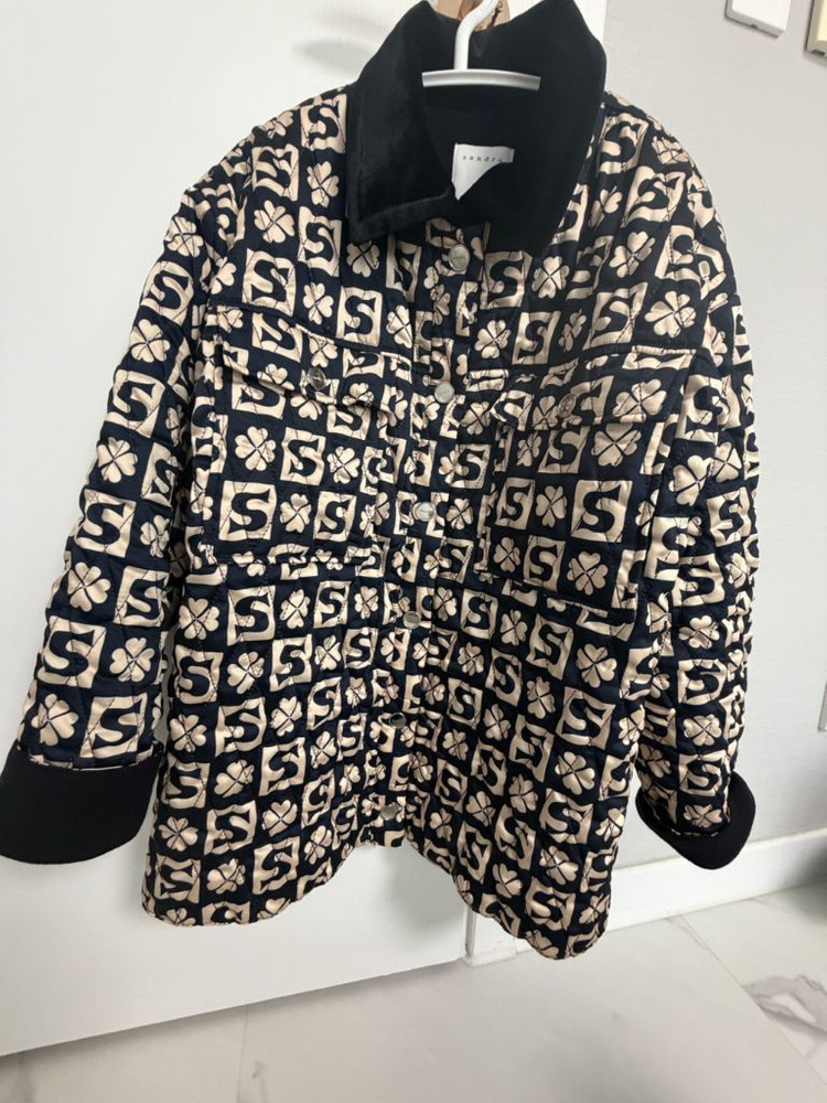 산드로 퀼팅 자켓--6