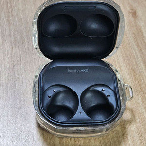 갤럭시 버즈2프로 그라파이트 충전본체 SM-R510 이미지