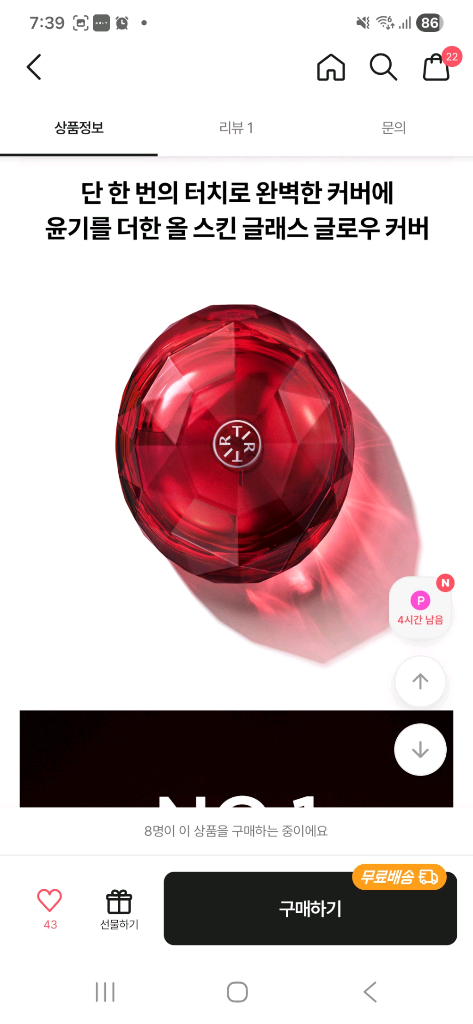 티르티르 마스크 핏 루비 메쉬 쿠션 미니 21N--1