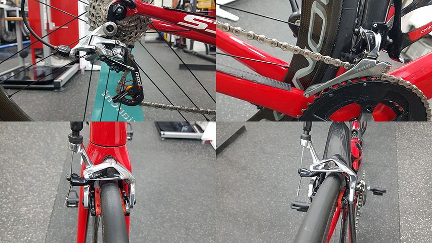 써벨로S3 스램 레드 11단 보라원 카본휠셋--9