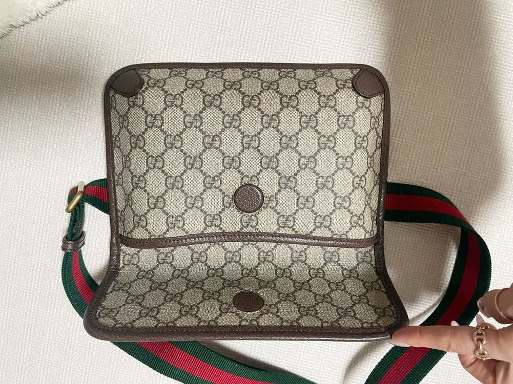 구찌 정품-GG 캔버스 벨트백(새상품급) 이미지