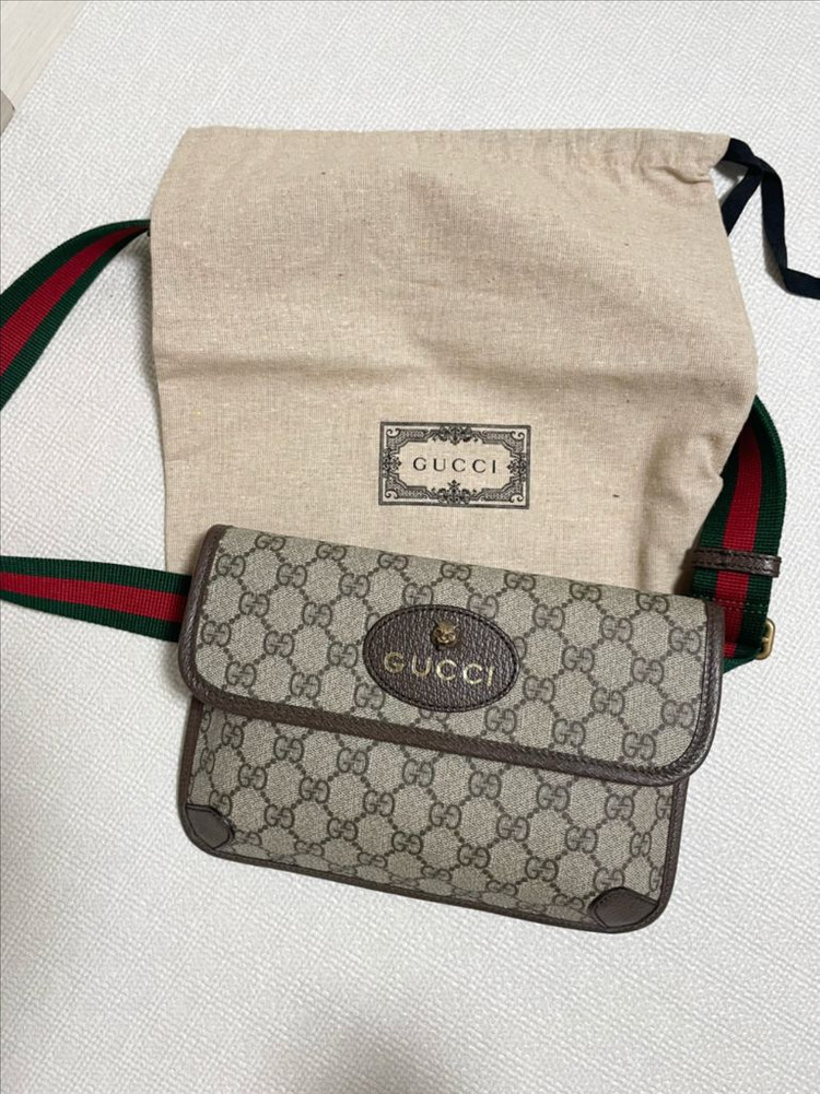 구찌 정품-GG 캔버스 벨트백(새상품급) 이미지