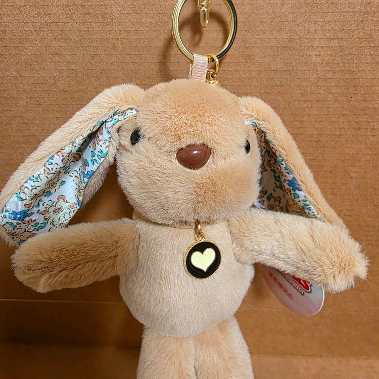 브라운 토끼인형 키링 새상품--1