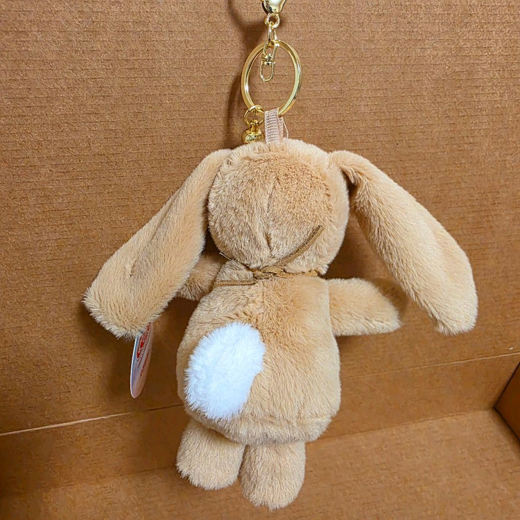 브라운 토끼인형 키링 새상품--2