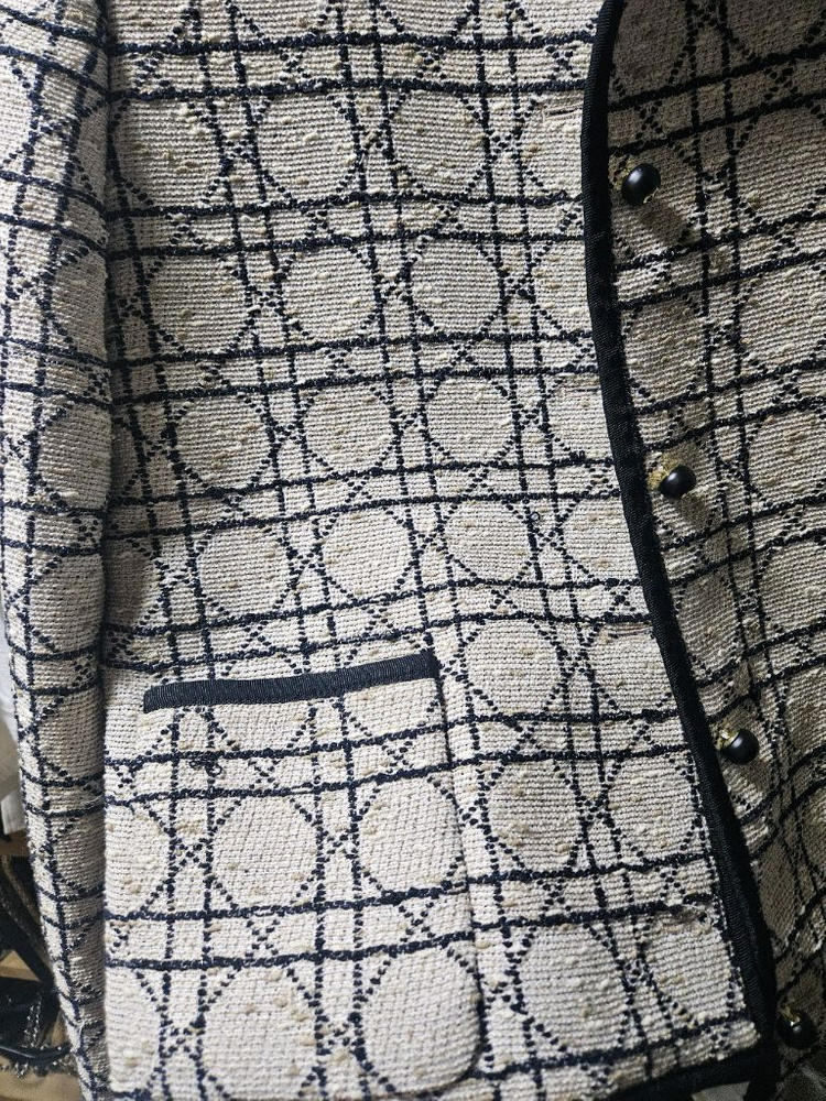 디올 매크로까나쥬 트위드 자켓 스커트--6