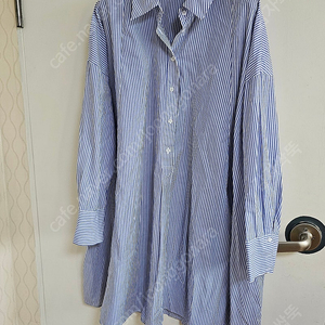 자라 스트라이프 오버핏 롱셔츠