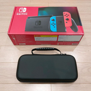 닌텐도스위치 네온블루레드 배터리개선판 풀박스 제품