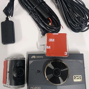 (12만,무료설치)만도 QP2000 전후방 QHD 최상급 128기가,GPS 안테나 풀세트 블랙박스 이미지