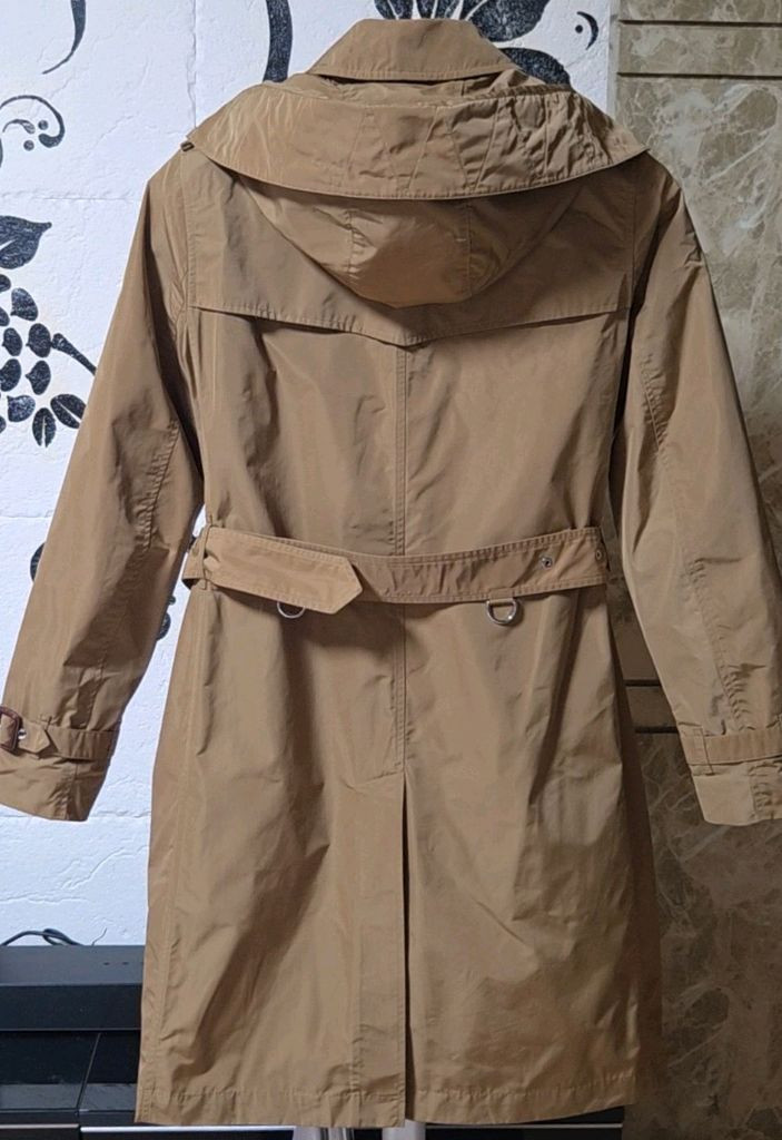 버버리 정품 후드 트렌치코트 판매합니다.--9
