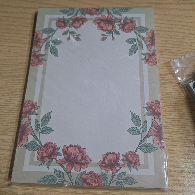 빈티지 플라워 다꾸 떡메모지 노트패드 이미지